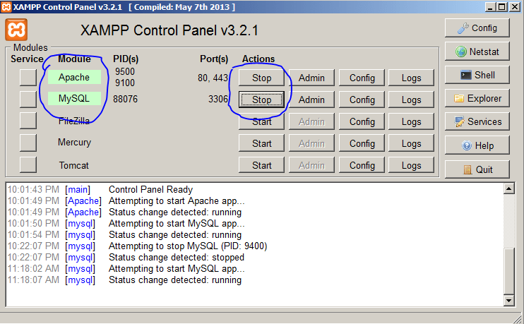 xampp control panel v3.2.1 32 bit download